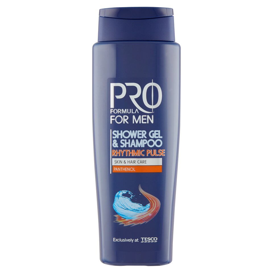 Tesco Pro Formula For Men Rhythmic Pulse Shower Gel & Shampoo 400 ml
