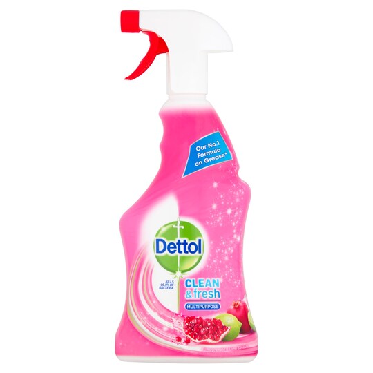 Dettol Power & Fresh Spray Cleaner Pomegranate 500 Ml Tesco Groceries