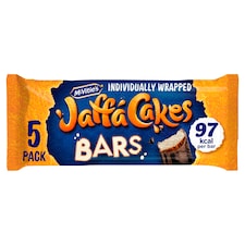 McVitie's Jaffa Cakes Zingy Orangey Bars 5 Pack
