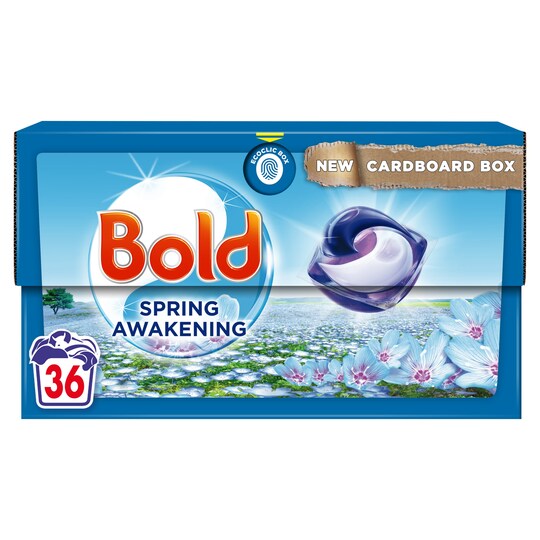 Bold All In One Spring Awakening Washing Pods 36S 838.8G Tesco Groceries