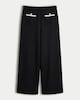 image 4 of F&F Boucle Textured Wide Leg Button Co-ord Trousers in Black
