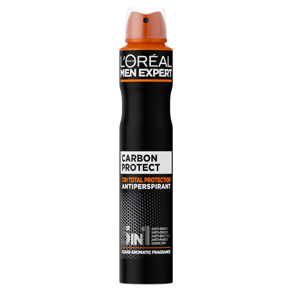 image 1 of L'Oreal Men Expert Carbon Protect Antiperspirant Spray Deodorant XXL 300ml