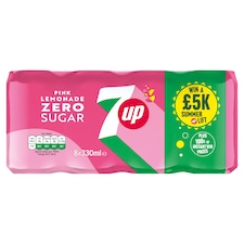 7 UP Pink Lemonade Soft Drink 8 x 330ml