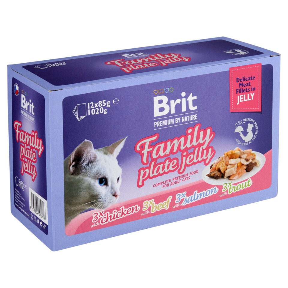 Obrázek 1 pro produkt Brit Premium by Nature Kompletní prémiové mokré krmivo pro dospělé kočky 12 x 85g (1020g)