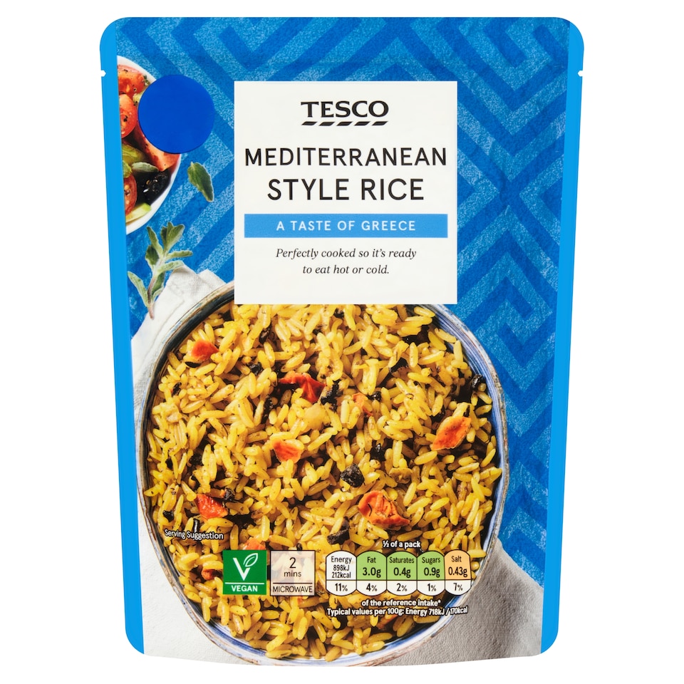 Tesco Mediterranean Style Rice 250g