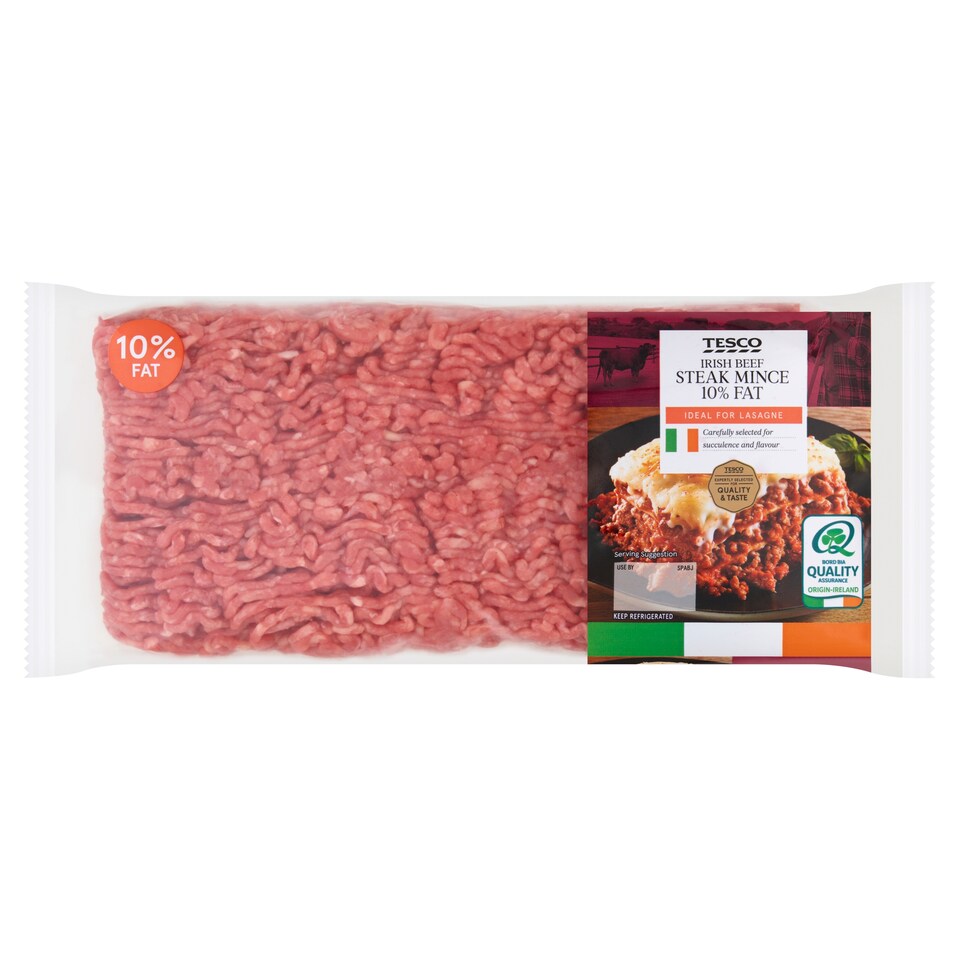 Tesco Irish Beef Steak Mince 10% Fat 1Kg
