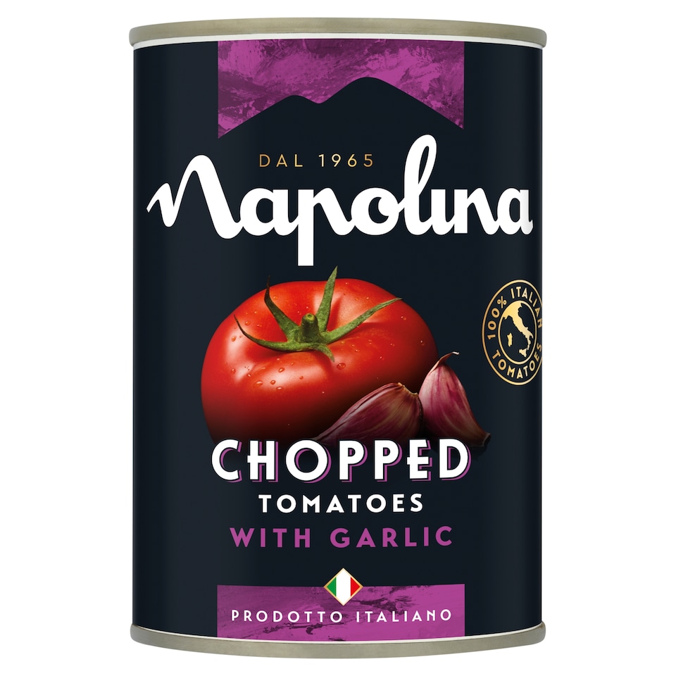Napolina Chopped Tomatoes With Garlic 400G