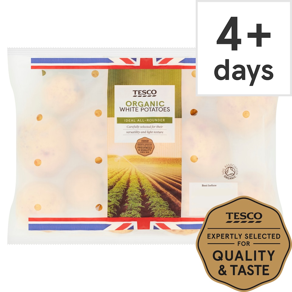 image 1 of Tesco Organic White Potatoes 1.5Kg