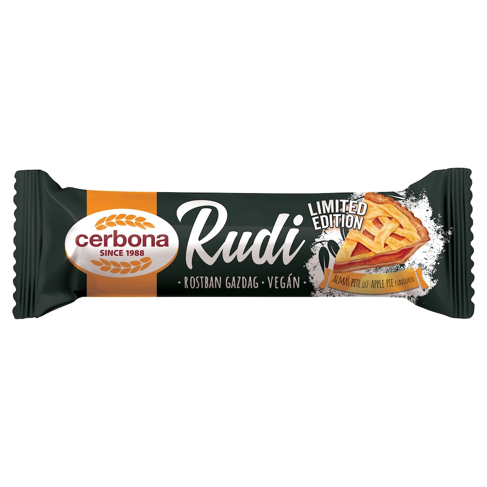 Cerbona Rudi almás pite ízű zabrúd, almás töltelékkel, kakaós bevonattal 30 g