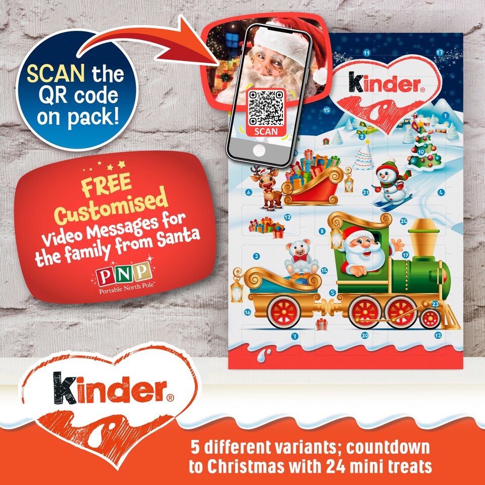 image 1 of Kinder Chocolate Advent Calendar 144G