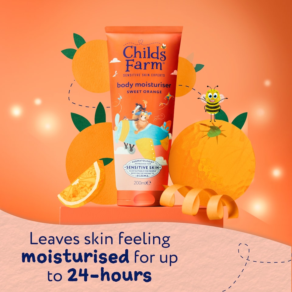 image 1 of Childs Farm Body Moisturiser Sweet Orange Fragranced 200ml