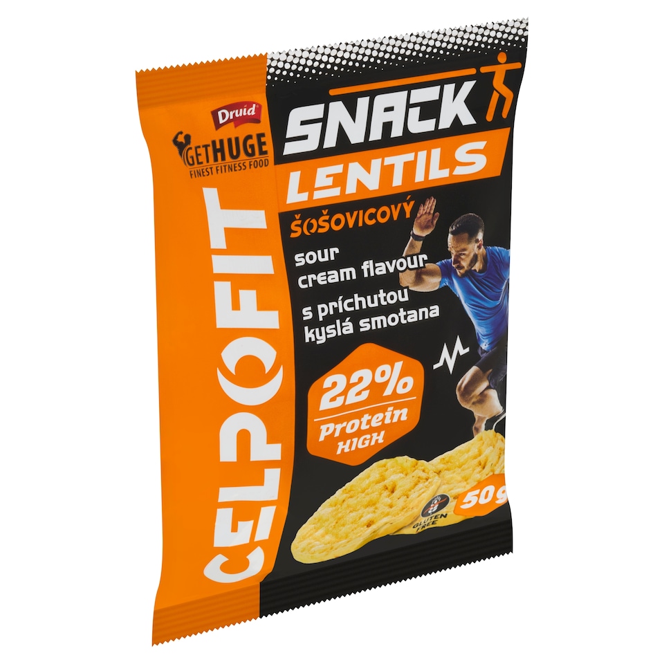 image 1 of Druid Celpo Fit Lentil Snack with Sour Cream and Spice Flavour 50g