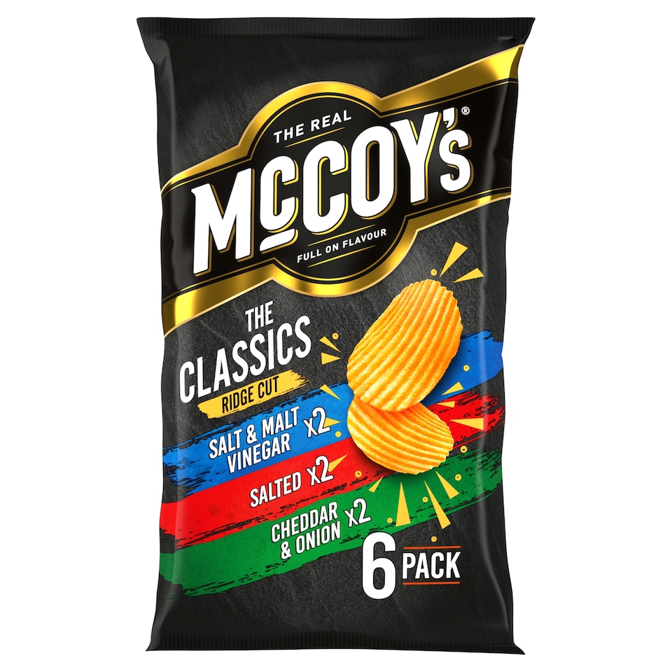 McCoy's Classic Variety Multipack Crisps 6x25g