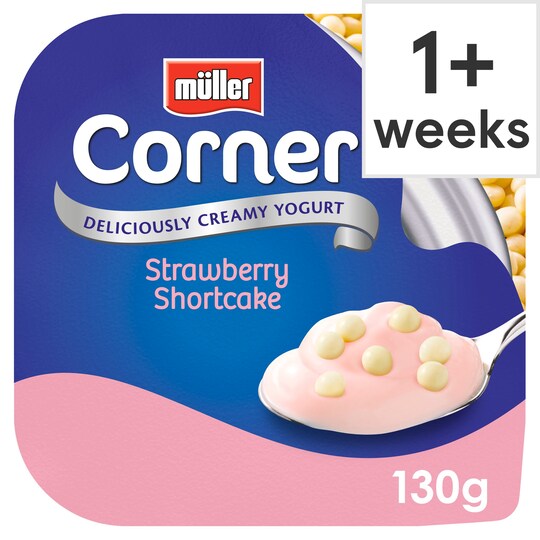 Muller Corner Strawberry Shortcakes Yogurt 130G Tesco Groceries