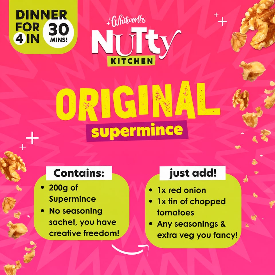 image 1 of Whitworths Nutty Kitchen Original Super Mince 200g