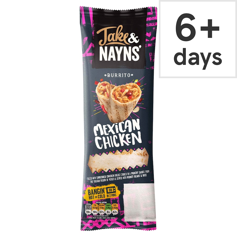 image 1 of Jake & Nayns Mexican Chicken Burrito 185G