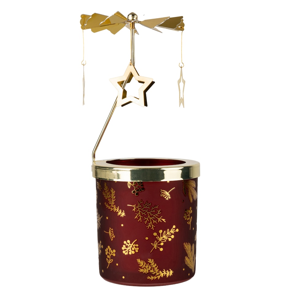Candlelight Holly and Berries Carousel Candle 220g