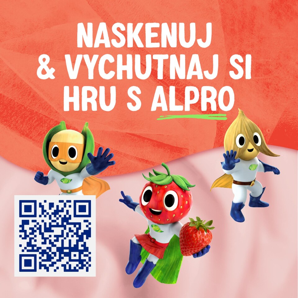 image 1 of ALPRO Kids Fermented soy product – strawberry, enriched with calcium, iodine, and vitamins 4x115g