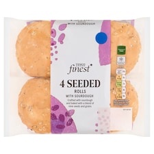 Tesco Finest 4 White Rolls with Sourdough