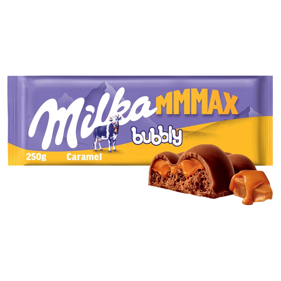 Milka čokoláda Mmmax Luflee caramel mléčná s karamelem 250g