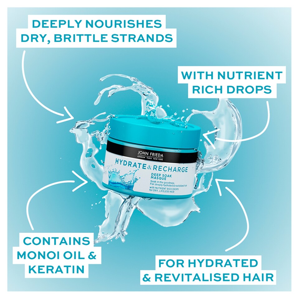 image 1 of John Frieda Hydrate & Recharge Deep Soak Masque 250Ml
