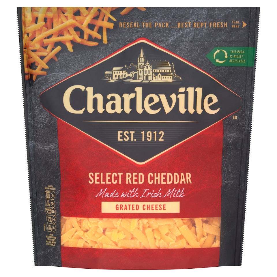 Charleville Select Red Grated Cheese 180G