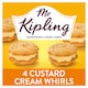 image 1 of Mr Kipling Custard Cream Whirls Cakes 4 Pack