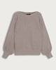 image 4 of F&F Ribbed Crew Neck Batwing Sleeved Jumper in Mink