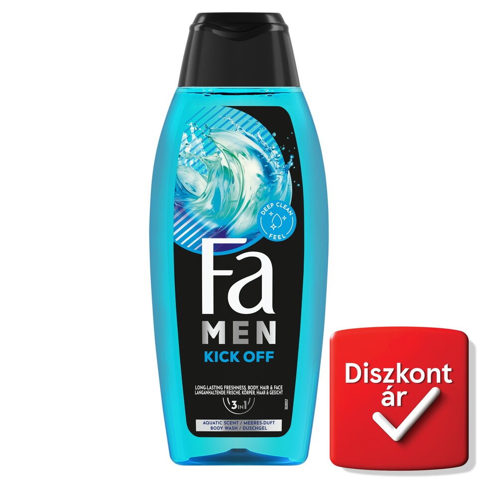 Fa Men Kick Off 3in1 Aquatic Scent Body Wash 400 ml