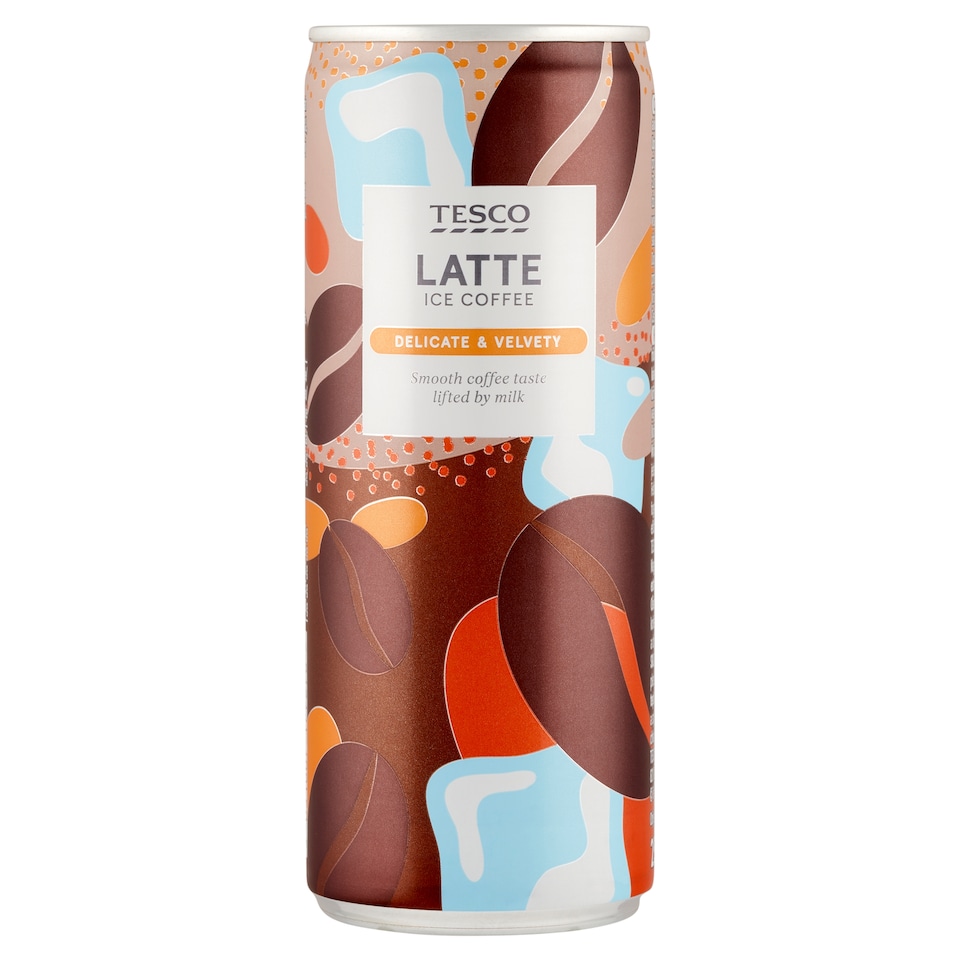 Tesco Latte Ice Coffee UHT tejeskávéízű zsírszegény ital kávékivonattal és koffeinnel 250 ml