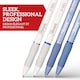 image 2 of Sharpie S Gel Pens 4 Pack White & Blue