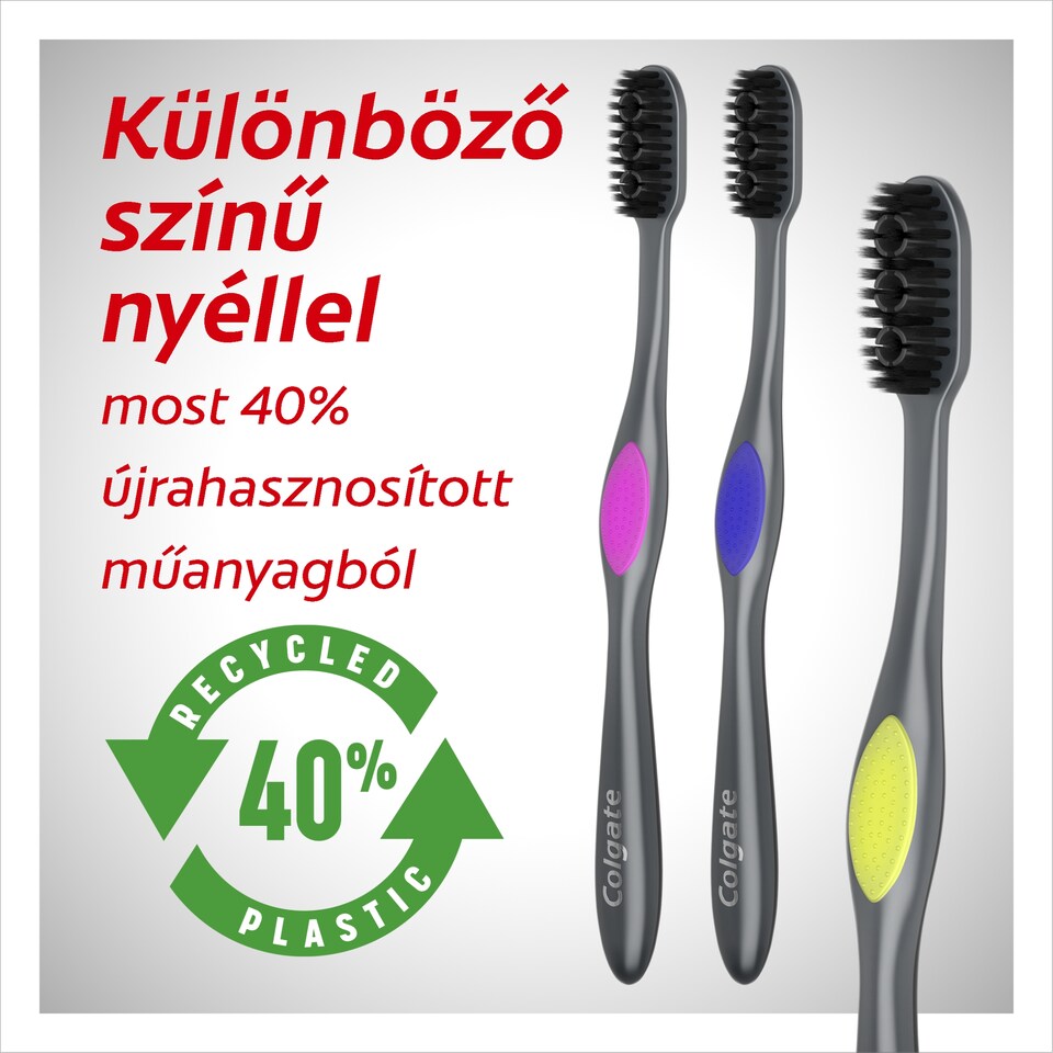 Colgate 360 Charcoal közepes fogkefe 1 db  1. kép