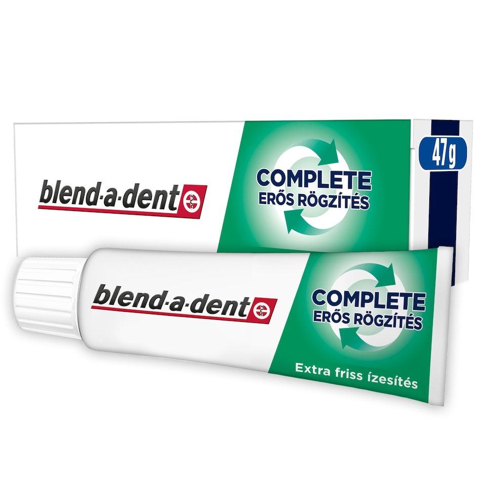 Blend-a-dent Plus Food Barrier Fresh Műfogsorrögzítő Krém Teljes és Részleges Műfogsorhoz, 47 ml  1. kép