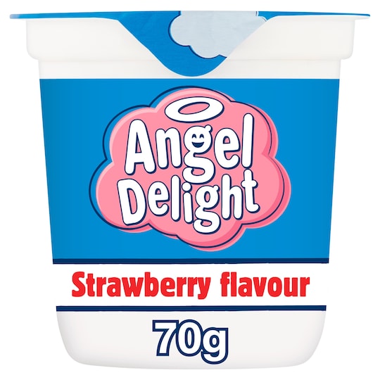 Angel Delight Ready To Eat Strawberry 70G Tesco Groceries