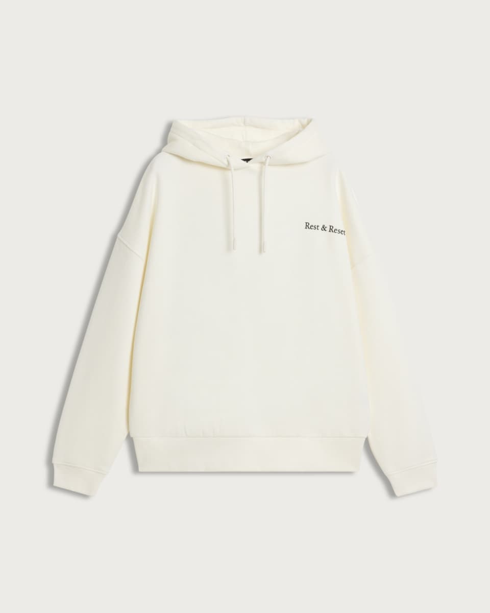 image 1 of F&F Active AFTERCLASS Rest & Reset Hoodie in Cream