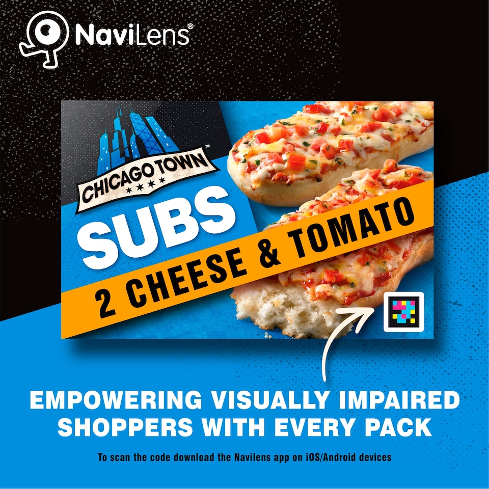 image 1 of Chicago Town Subs Cheese & Tomato 2 x 125g