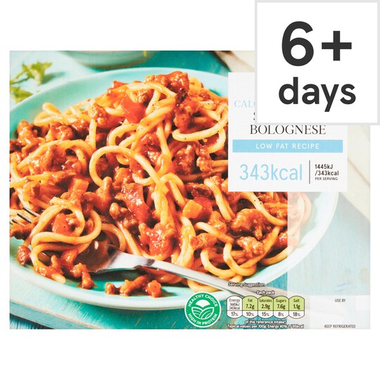 Tesco Diet Spaghetti Bolognese 380G Tesco Groceries