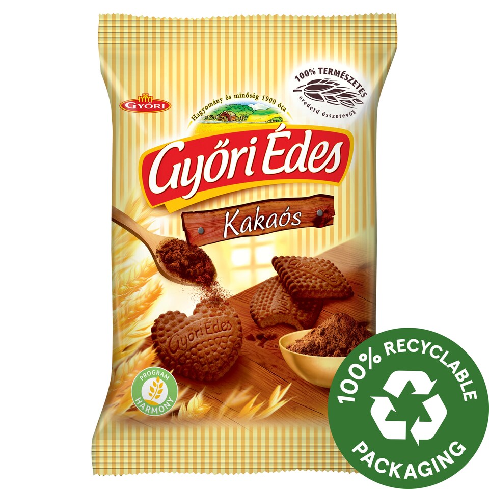 Győri Édes Friable Biscuits with Cocoa 150 g