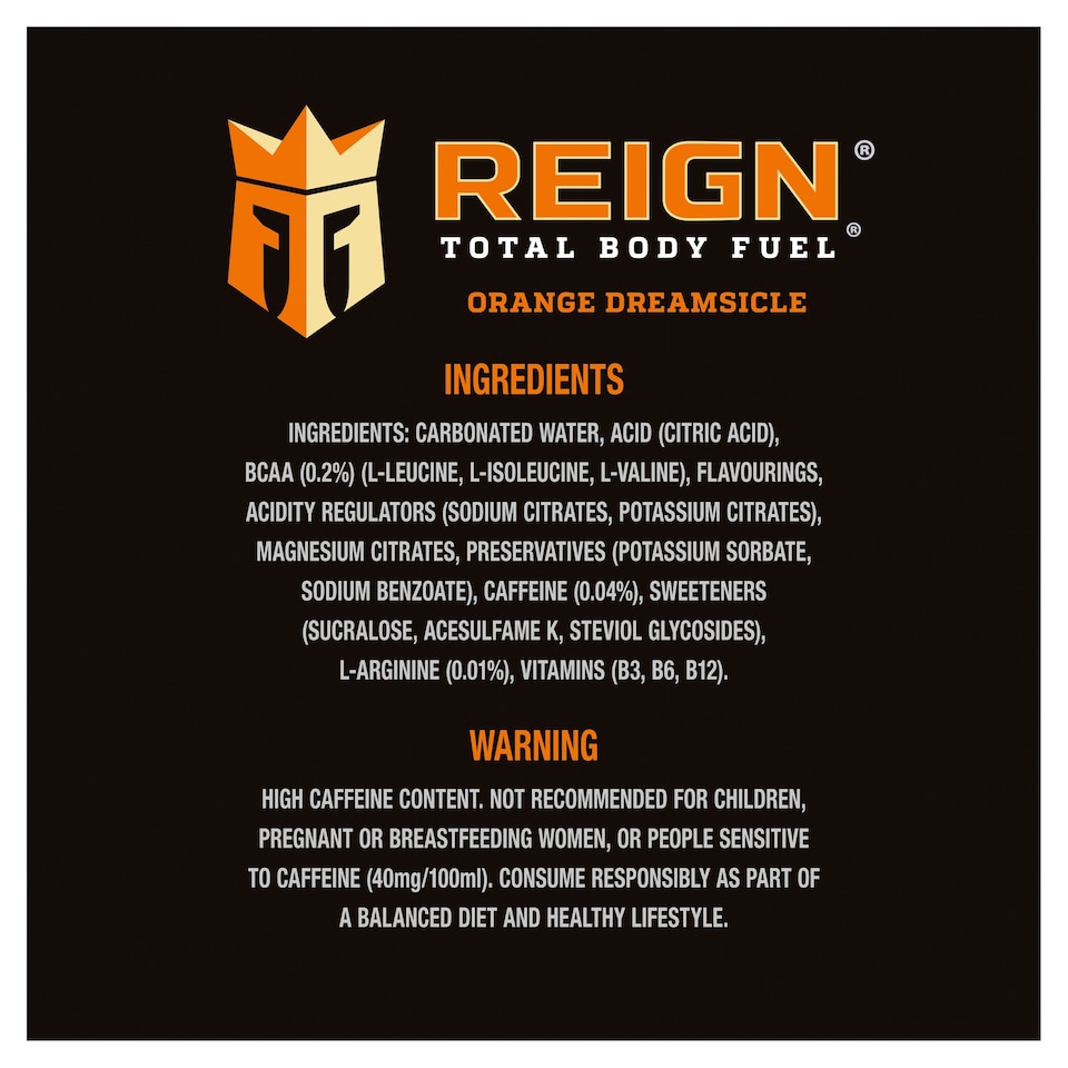image 1 of Reign Orange Dreamsicle 500ML