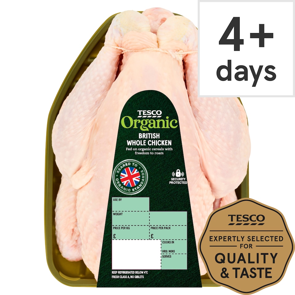 Tesco Organic Whole Chicken