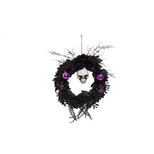 Tesco Black Skull Wreath
