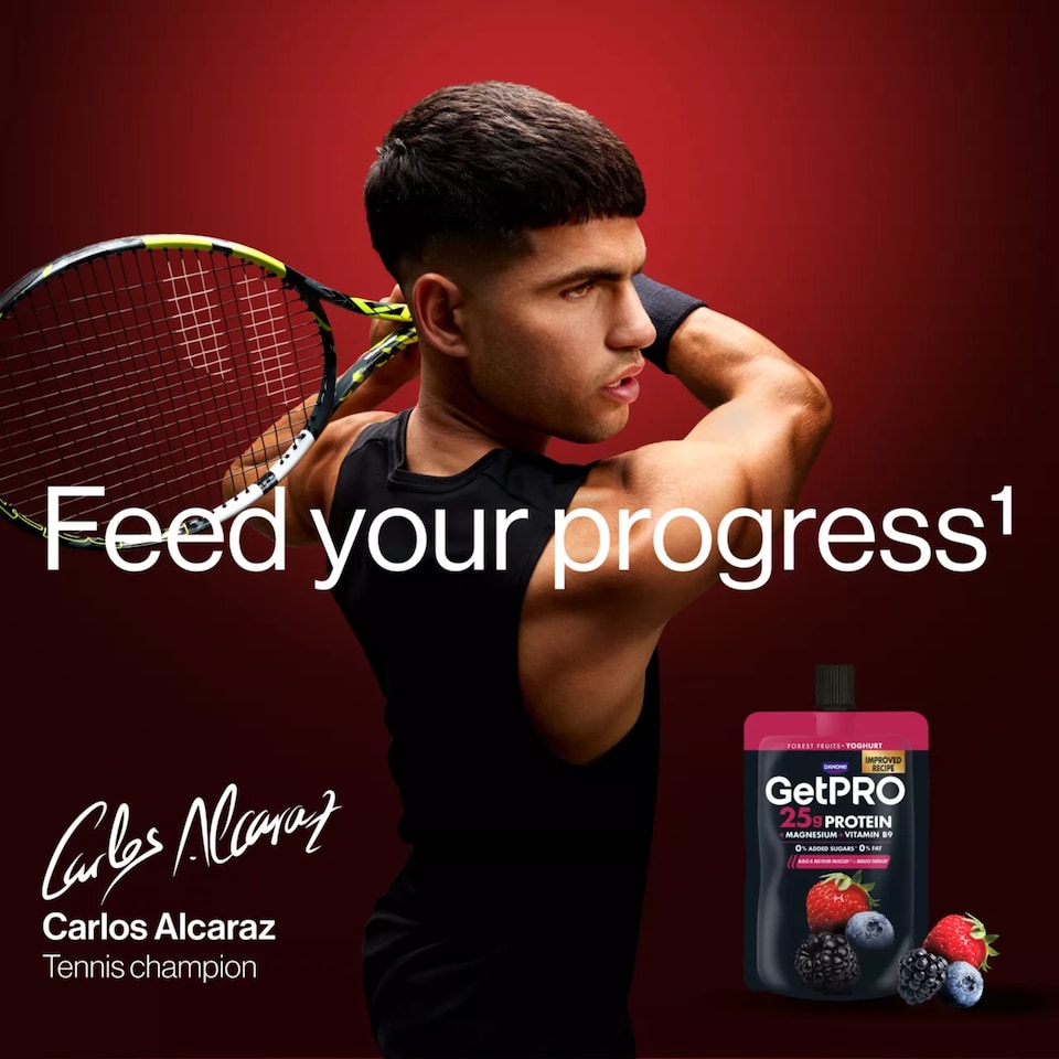 image 1 of GetPRO 25g Protein Yoghurt Pouch - Forest Fruits 200g