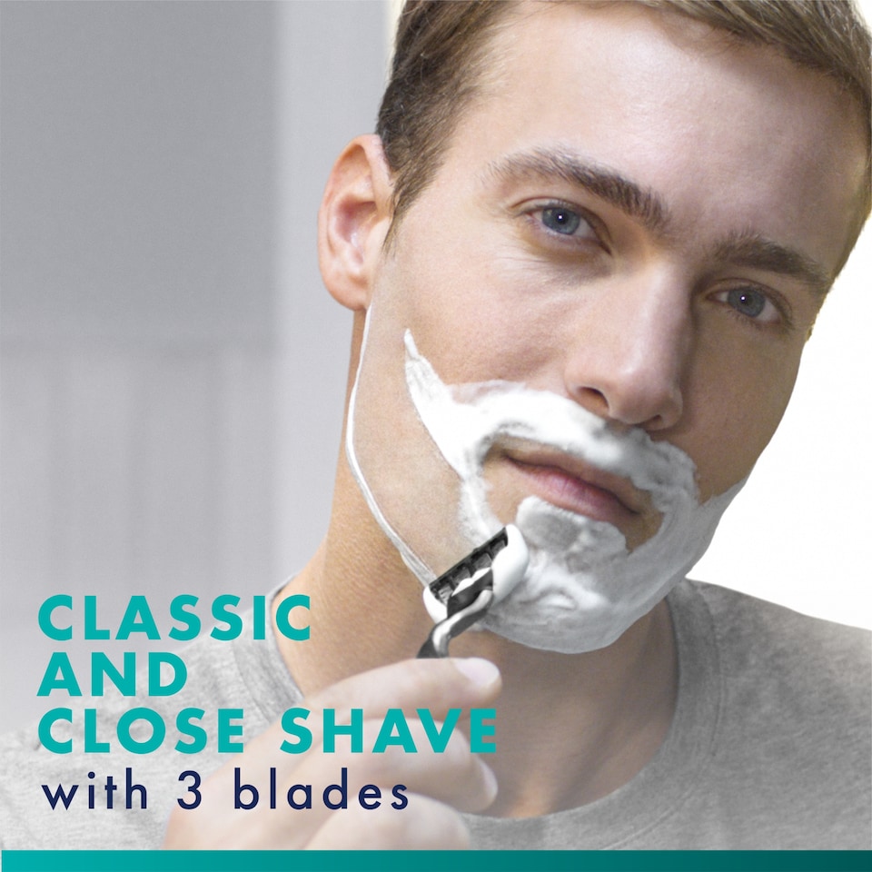image 1 of Gillette Mach3 Men's Razor with 1 Razor Blade
