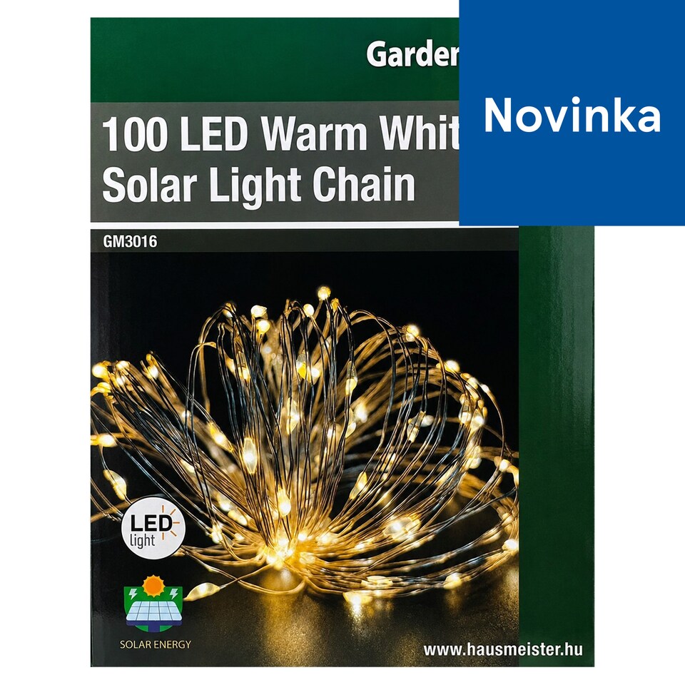 Garden meister GM3016 100 LED Warm White Solar Light Chain