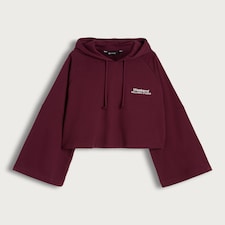 F&F Active Cotton Rich Weekend Wellness Studio Hoodie in Burgundy