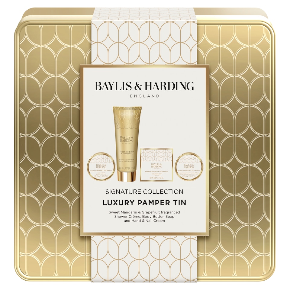 image 1 of Baylis & Harding Sweet Mandarin & Grapefruit Luxury Pamper Tin Gift Set