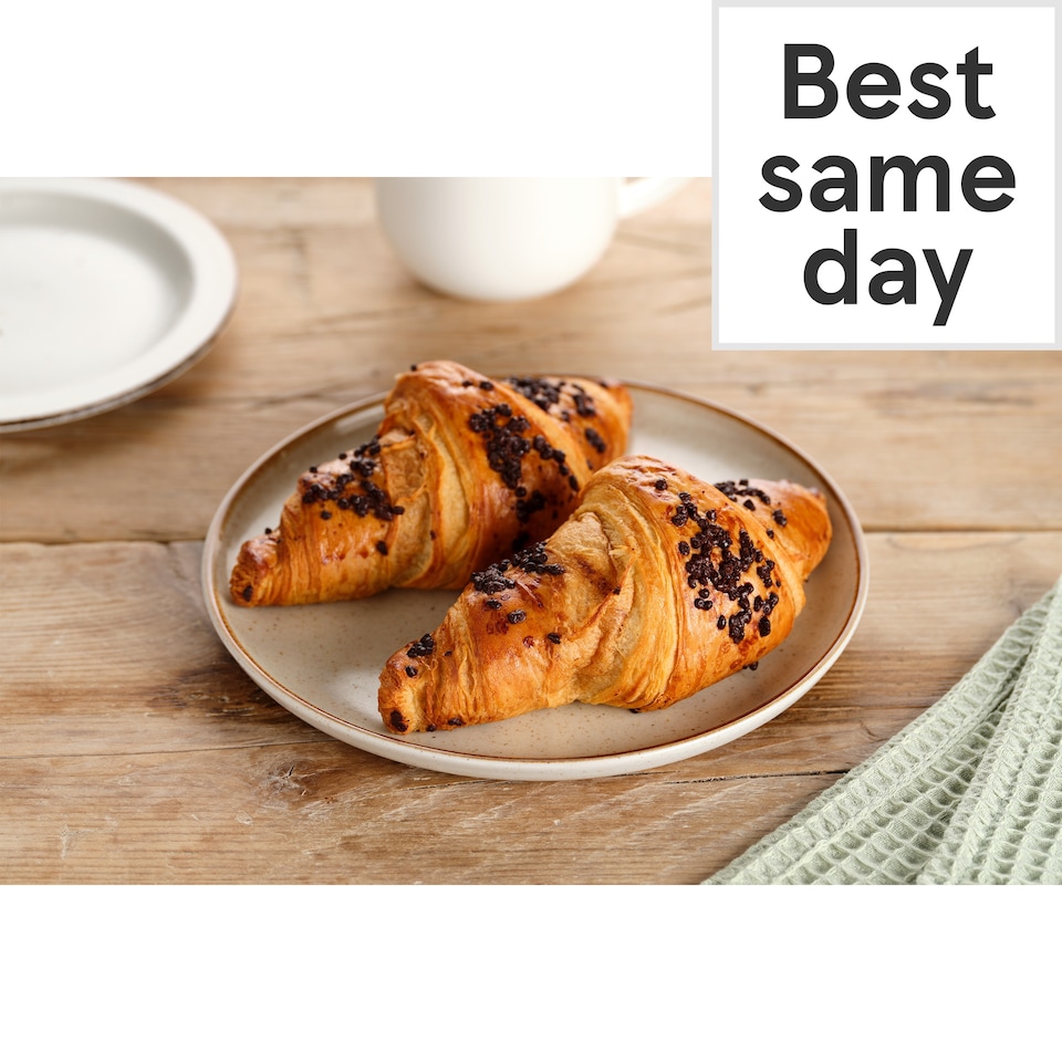 image 1 of Tesco All Butter Chocolate Croissant 2 Pack