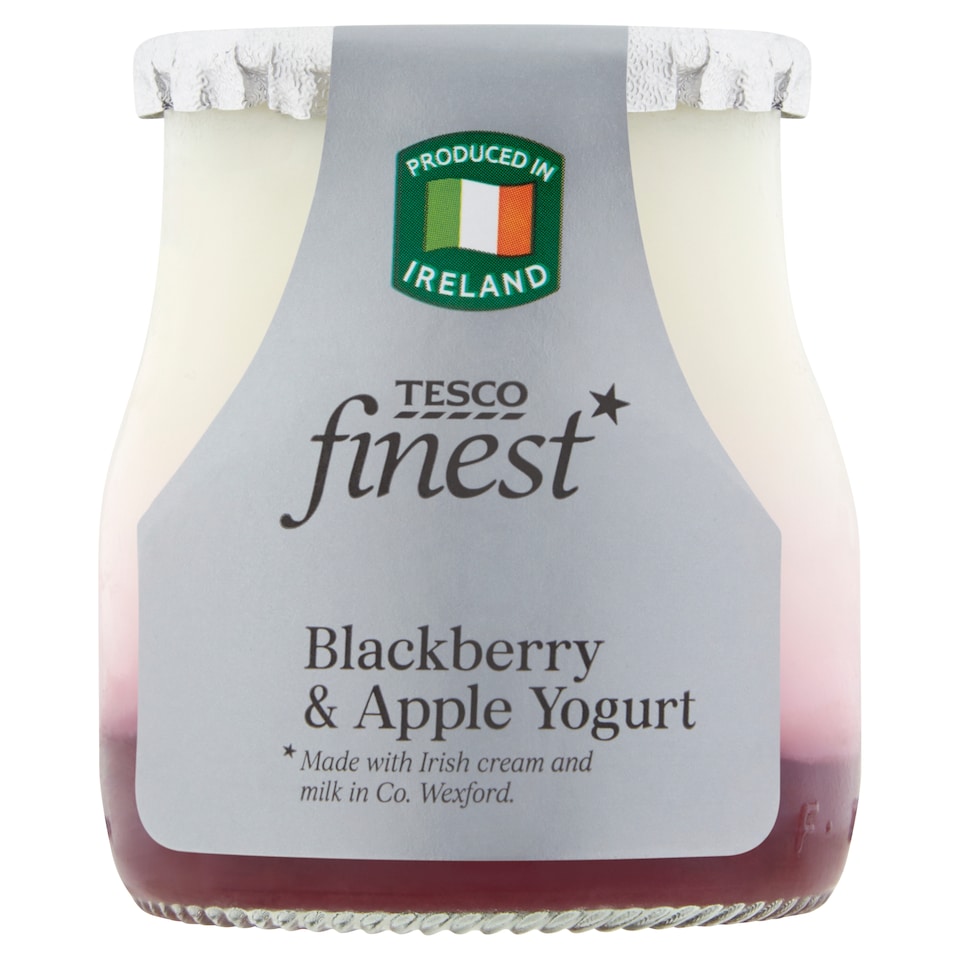 Tesco Finest Blackberry And Apple Yoghurt 150G