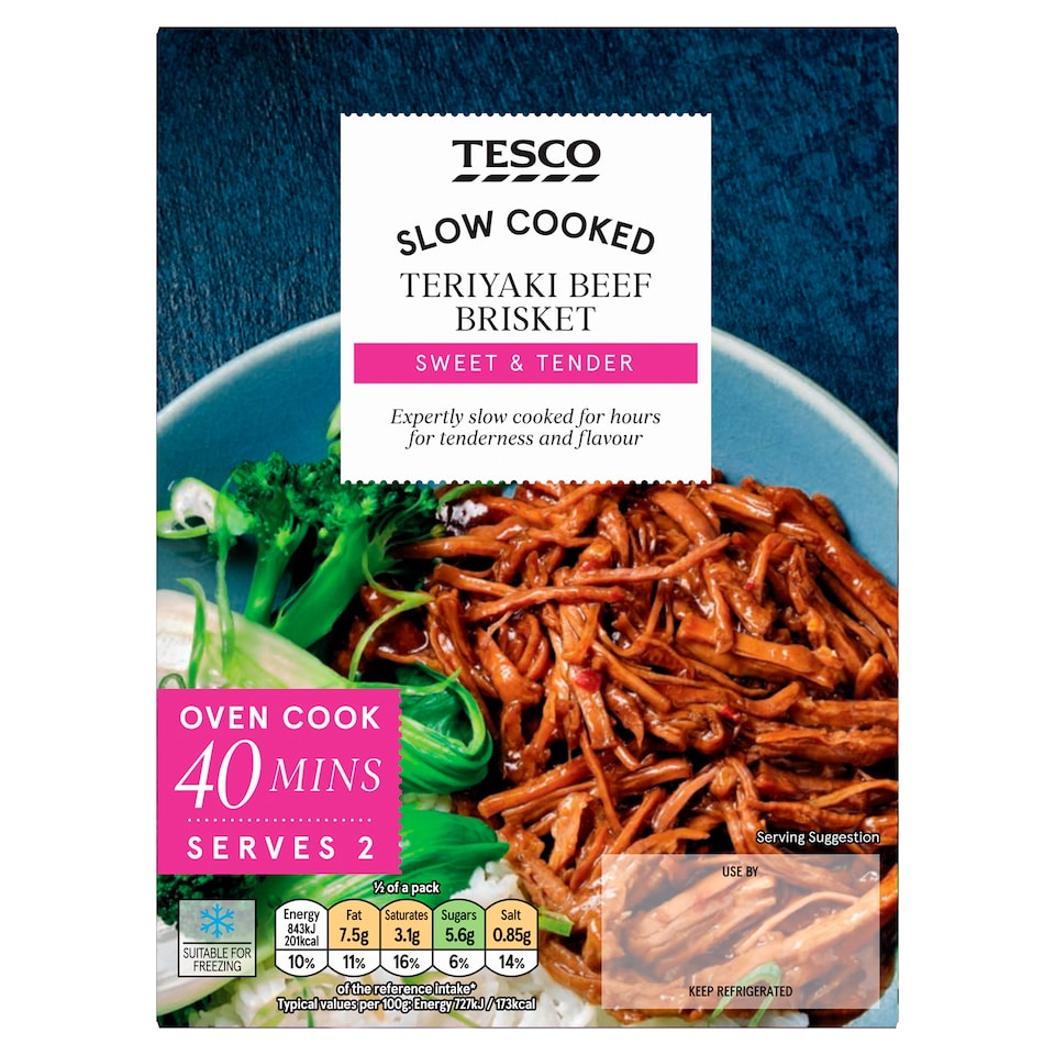 Tesco Teriyaki Beef Brisket 370G