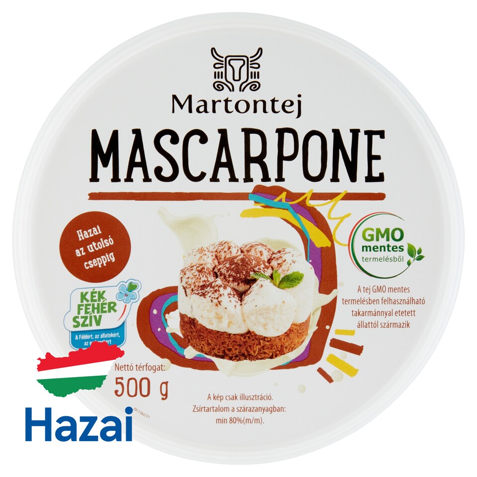 Martontej Mascarpone tejszínes zsírdús krémsajt 500 g